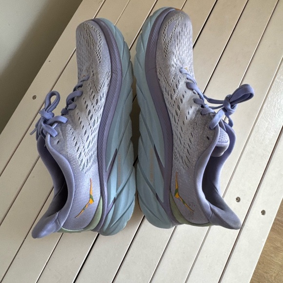 HOKA Clifton 8 Lavender / Pastel Blue - Women’s Size 7.5 - Picture 5 of 11